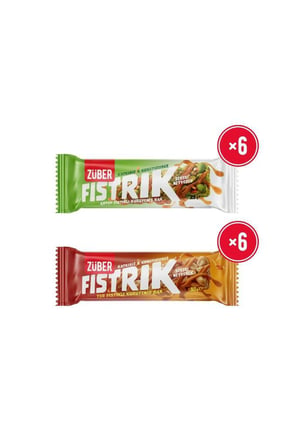 Fıstrık Antep Fıstıklı Kuruyemiş Bar 23g x 6 Adet + Fıstrık Yer Fıstıklı Kuruyemiş Bar 30g x 6 Adet