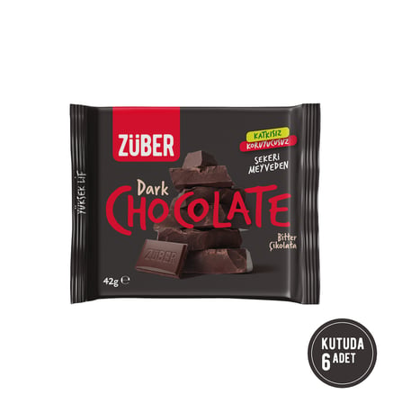 Züber Bitter Çikolata 42g x 6 Adet