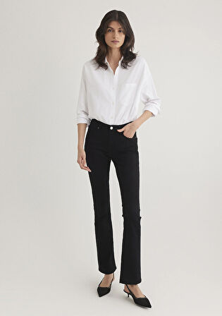 Molly Casual Siyah Jean Pantolon 1013624623