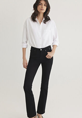 Molly Casual Siyah Jean Pantolon 1013624623