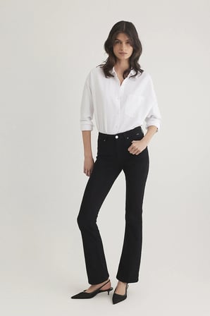 Mavi Molly Flare Normal Bel Çizme Paça Jeans Kadın KOT PANTOLON 1013624623 SİYAH