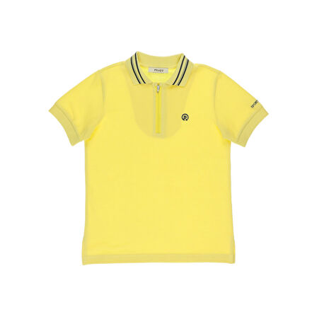 Erkek Çocuk  Polo Yaka Çizgili Kısa Kollu T-shirt    