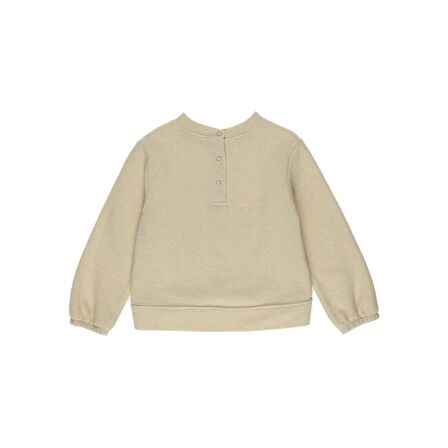 Panço Kız Bebek Büzgü Detaylı Gold Simli Sweatshirt