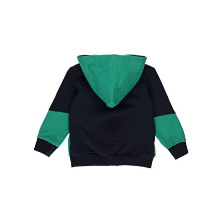 Panço Erkek Bebek Fermuar Baskı Detaylı Sweatshirt