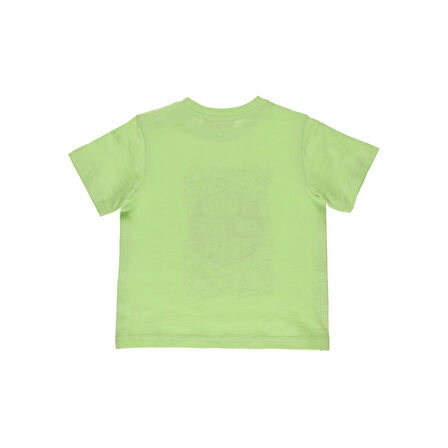 Panço Erkek Çocuk Baskılı Kısa Kollu T-shirt Yeşil