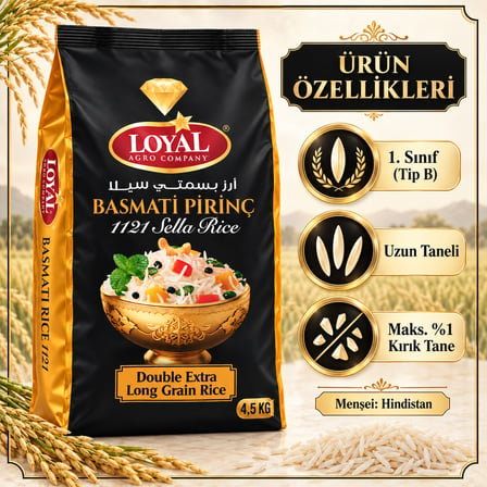 Loyal 1121 Silla Basmati Pirinç 4,5 Kg