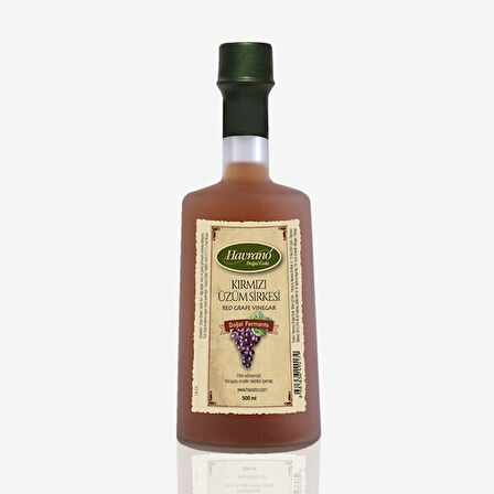 HAVRANO KIRMIZI ÜZÜM SİRKESİ 500 ML