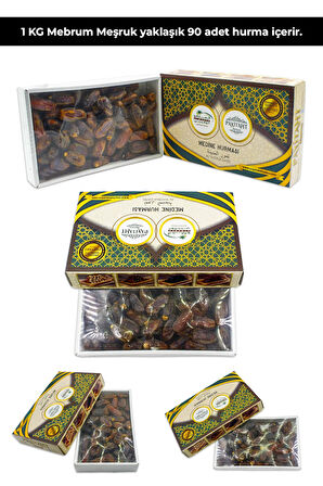 Medine Meşruk ( Mebrum ) Hurması 1kg - Yeni Mahsül - Ince Kabuklu Besleyici Dayanıklı Mebrum1kg