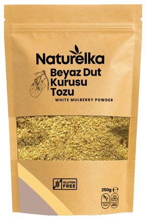 Naturelka Glutensiz Beyaz Dut Kurusu Tozu 250 gr