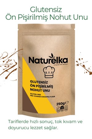 Naturelka Glutensiz Ön Pişirilmiş Nohut Unu 250 gr