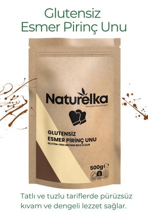 Naturelka Glutensiz Esmer Pirinç Unu 500 gr