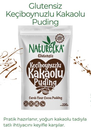 Naturelka Keçiboynuzlu Kakaolu Puding 220 gr