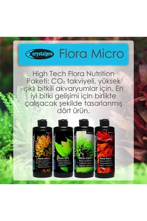 Flora Nutrition 4x125ml - High Tech Profesyonel Bitkili Akvaryum Tam Kapsayıcı Gübre Seti