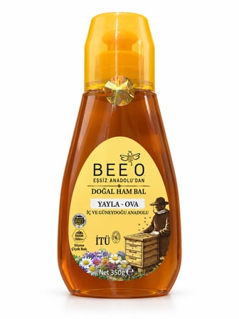 BEEO Doğal Ham Süzme Çiçek Balı 350 g