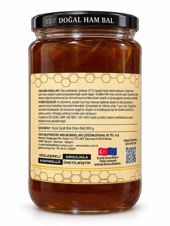 BEEO Süzme Çiçek Balı 850 G