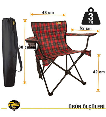 V2 Scottish Lüks Kamp Sandalyesi