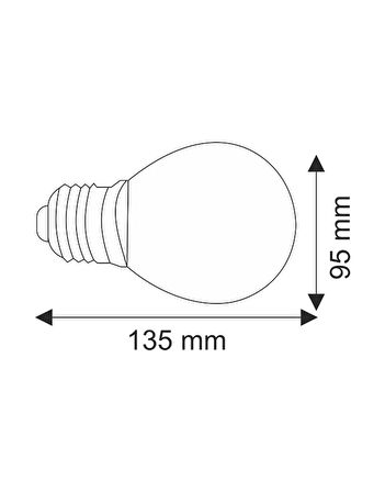 Helios Opto 4W Rustik Standart Ufak 2700K Günışığı Led Ampül Hs 2061 MTE0281