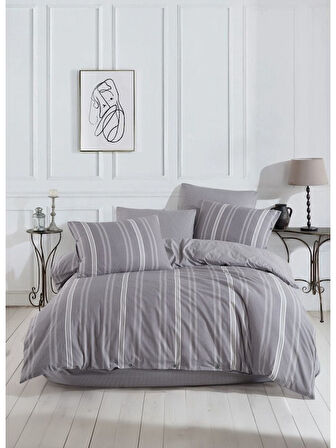 Italian Style Naturel Çift Kişilik Nevresim Takımı Krem