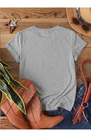 Unisex Flowers Baskılı Tasarım Tshirt