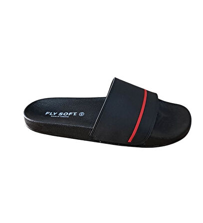Fly Soft S262.051 Erkek Çocuk Havuz Ve Günlük Terlik Siyah - Kırmızı