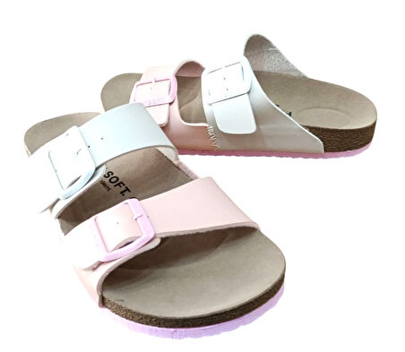 Fly Soft S902.060 Kadın İki Tokalı Comfort Terlik Bej - Pudra