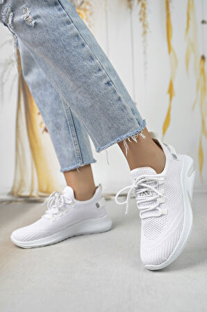 Unisex Triko Sneaker Rahat Hava Alabilen Kokusuz Spor Ayakkabı 4555