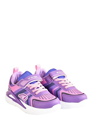 Pembe / Lila Kız Çocuk Yürüyüş Ayakkabısı Spor Ayakkabı
