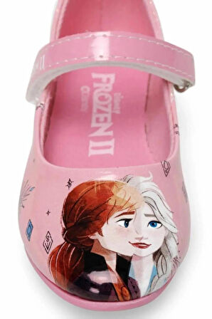  Frozen Elsa Anna Kız Çocuk Pembe / Mavi Babet Ayakkabı