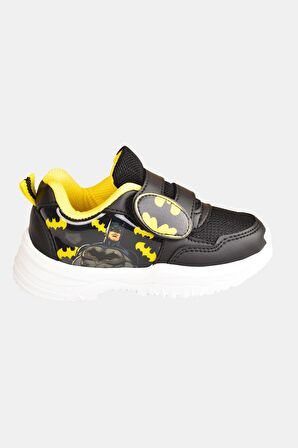 Batman Erkek Çocuk Siyah Sarı Spor Ayakkabı