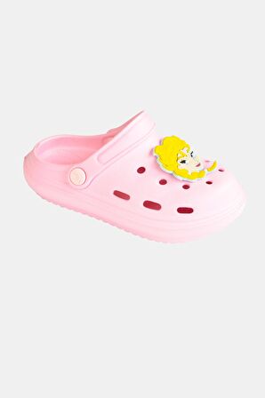 Frozen Elsa Kız Çocuk Pembe Kaymaz Taban Terlik Sandalet