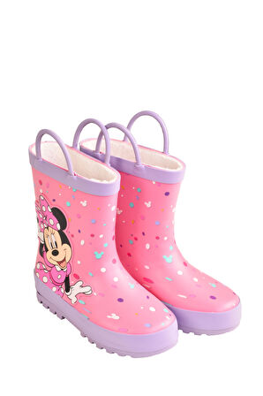 Pembe Minnie Mouse Kız Çocuk Yağmur Çizmesi