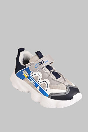Lastik Bağcıklı Ortopedik Sararmaz Taban Ve Cırtlı Çocuk Sneaker Ayakkabı
