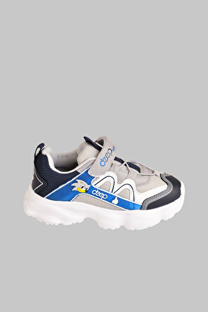 Lastik Bağcıklı Ortopedik Sararmaz Taban Ve Cırtlı Çocuk Sneaker Ayakkabı
