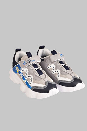 Lastik Bağcıklı Ortopedik Sararmaz Taban Ve Cırtlı Çocuk Sneaker Ayakkabı