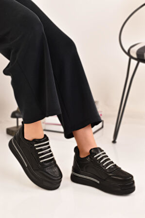 Kadın Kalın Yüksek Hafif Taban Spor Ayakkabı Sneaker