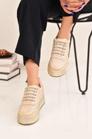 Kadın Kalın Yüksek Hafif Taban Spor Ayakkabı Sneaker