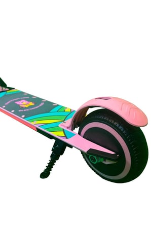 Elektrikli Çocuk Amortisörlü Led'li Scooter 130 W ( Dizlik Ve Dirseklik Hediyeli)