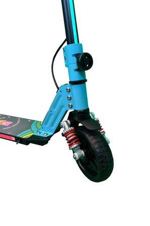 Elektrikli Çocuk Amortisörlü Led'li Scooter 130 W ( Dizlik Ve Dirseklik Hediyeli)