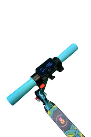 Elektrikli Çocuk Amortisörlü Led'li Scooter 130 W ( Dizlik Ve Dirseklik Hediyeli)