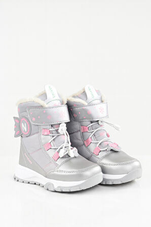 Dayanıklı, Su Geçirmez, Ortopedik, Cırtlı, Bej Kız Çocuk Kar Botu Ayakkabı