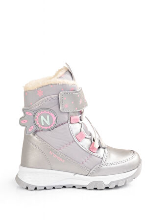 Dayanıklı, Su Geçirmez, Ortopedik, Cırtlı, Bej Kız Çocuk Kar Botu Ayakkabı