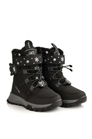 Dayanıklı, Su Geçirmez, Ortopedik, Cırtlı, Bej Kız Çocuk Kar Botu Ayakkabı