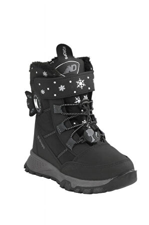 Dayanıklı, Su Geçirmez, Ortopedik, Cırtlı, Bej Kız Çocuk Kar Botu Ayakkabı