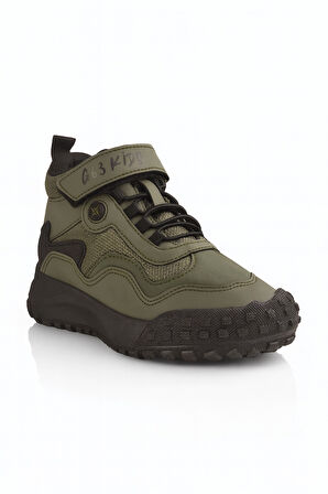 Erkek Çoçuk Ön Kısmı Açılmaz Ortopedik Kaymaz Taban Trekking Bot