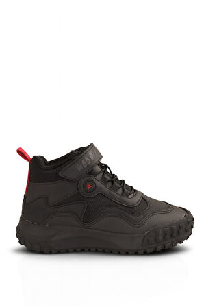Erkek Çoçuk Ön Kısmı Açılmaz Ortopedik Kaymaz Taban Trekking Bot