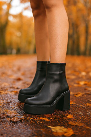 Kadın  Blok Platform Topuklu Bot