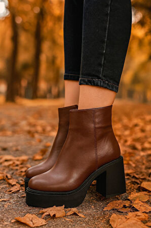 Kadın  Blok Platform Topuklu Bot