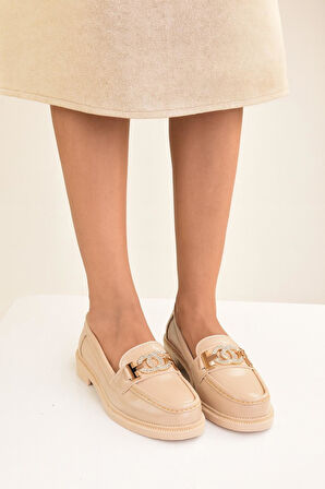 Rugan Toka Detay Kadın Loafer