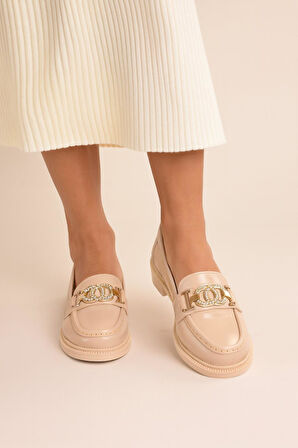 Rugan Toka Detay Kadın Loafer