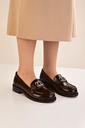 Rugan Toka Detay Kadın Loafer